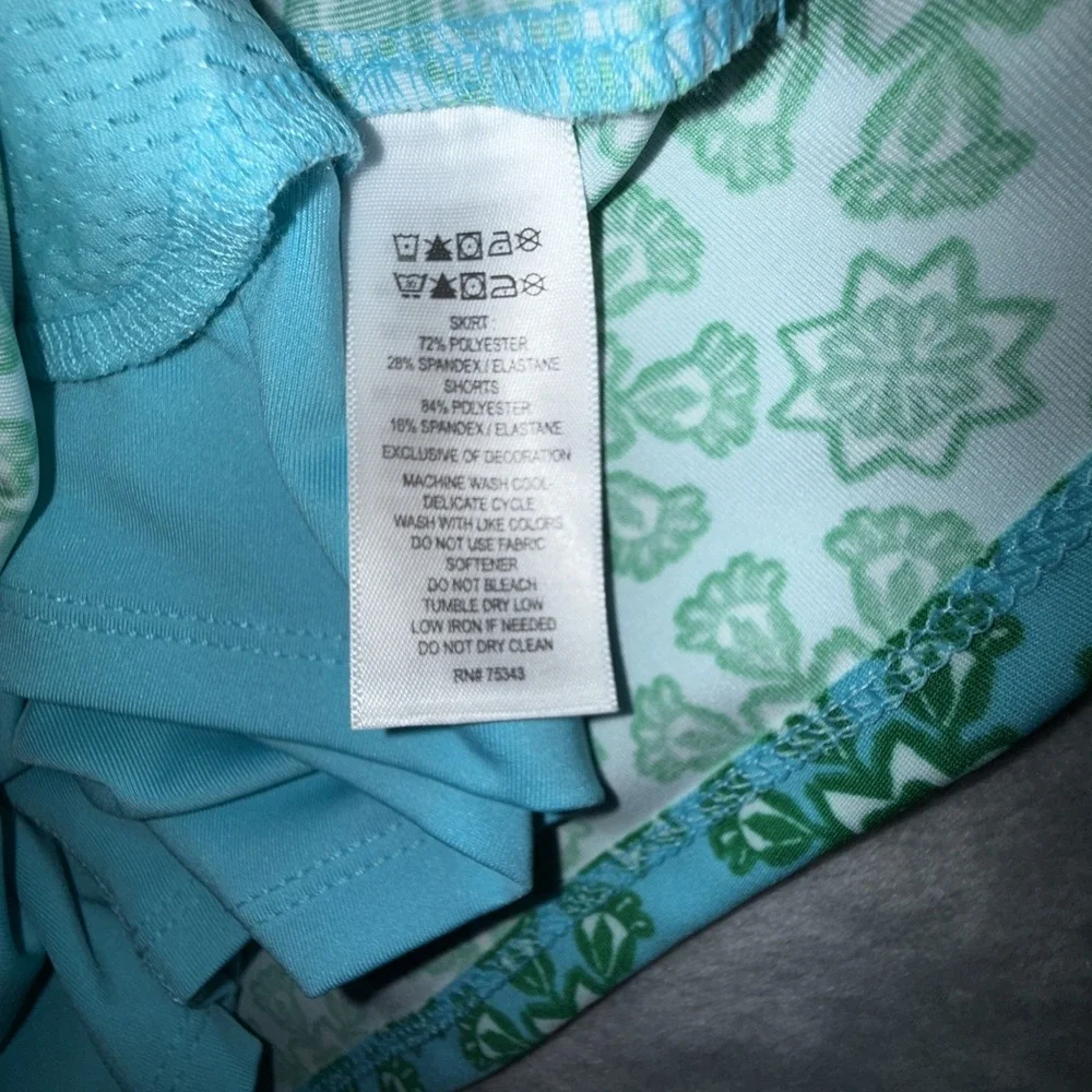 Sigrid Olsen Skort Women's M Blue Kaleidoscope Tennis Golf‎ Athletic Activewear